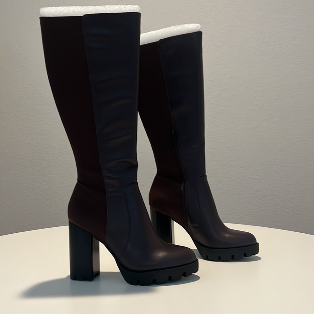 NWT STILL IN BOX size 7 1/2 Charles David Dark Brown Gala Boots